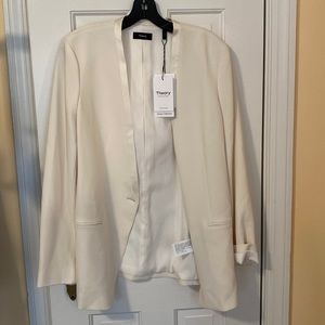 Theory Good Collection Cream Blazer Jacket